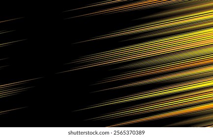 Abstract speed line style yellow color banner design template. comic background. 2