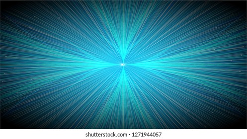 Abstract speed lines background. dark blue zoom Radial motion move blur.zooming effect. wave