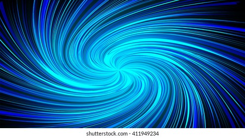 Abstract speed lines background. dark blue Radial motion move blur.zooming effect. wave. Swirl, spiral