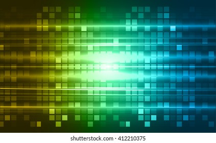 Abstract speed lines background. dark blue yellow green Radial motion move blur.zooming effect. wave