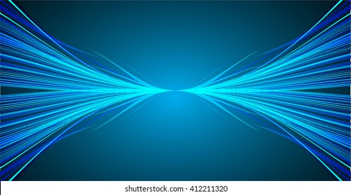 Abstract speed lines background. dark blue Radial motion move blur.zooming effect. wave