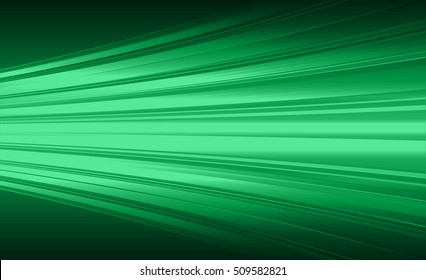 Abstract Speed Lines Background. Dark Green Radial Motion Move Blur. Effect.