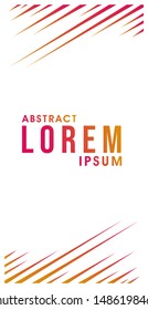 Abstract Speed Lines Banner Background