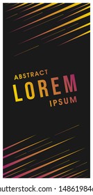 Abstract Speed Lines Banner Background