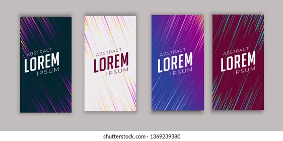 Abstract Speed Lines Modern Banner