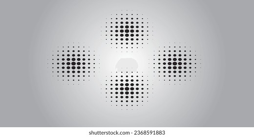 Abstract speed lines style black ,white and gray color halftone banner design template. Vector illustration.modern background.