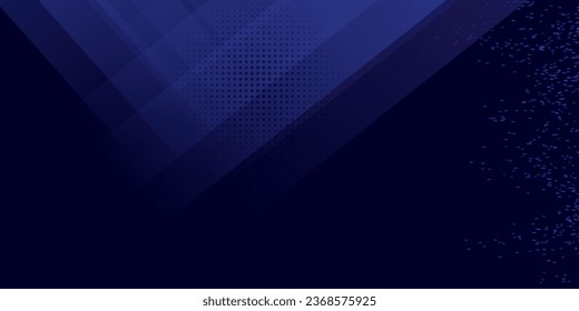 Abstract speed lines style blue and black color halftone banner design template. Vector illustration.modern background.