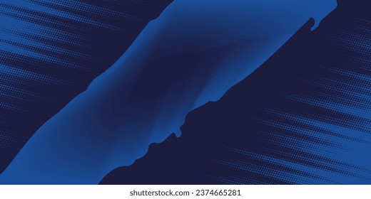Abstract speed lines style blue color halftone banner design template. Vector illustration. with a blue background