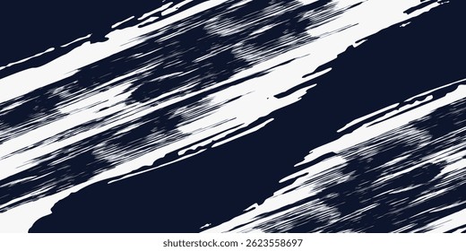 Modelo de design de banner de meio-tom de cor azul estilo de linhas de velocidade abstratas. Ilustração vetorial.