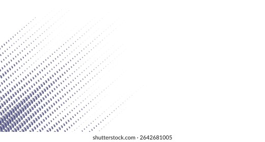 Abstract speed lines style blue color halftone banner design template.Dots halftone white blue color pattern gradient grunge texture background. Dots pop art comics sport style white.