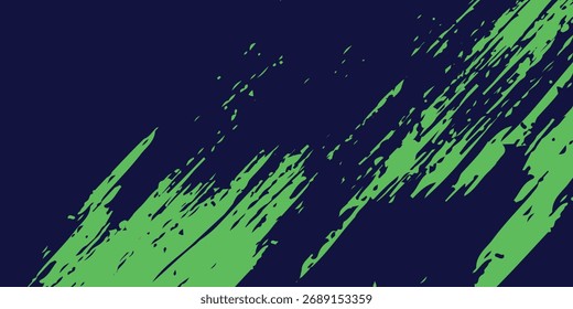 Plantilla de diseño de Anuncio de semitono de color verde de estilo de líneas de velocidad Abstractas. Ilustración vectorial EPS10