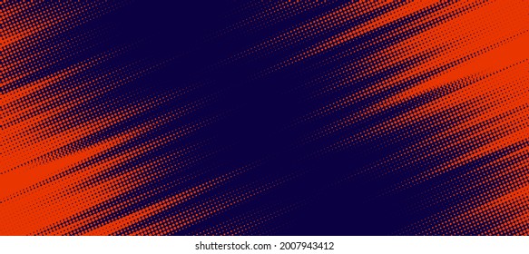 Abstract speed lines style orange color halftone banner design template. Vector illustration. - Shutterstock ID 2007943412