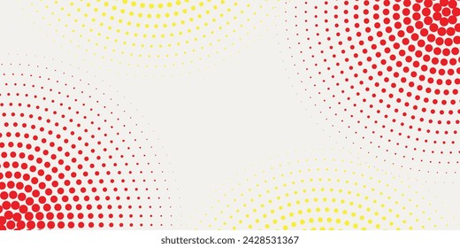 Abstract speed lines style orange color halftone banner design template. 