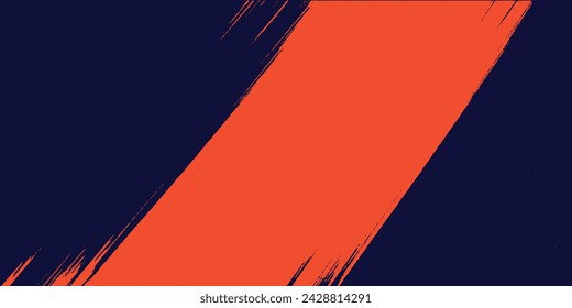 Abstract speed lines style orange color halftone banner design template. Vector illustration.