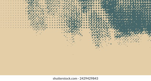Abstract speed lines style orange color halftone banner design template. 