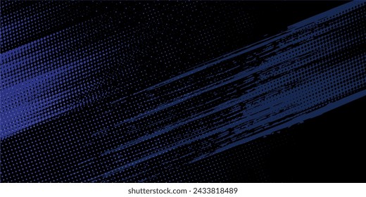 Abstract speed lines style orange color halftone banner design template. Modern vector illustration