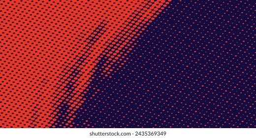 Plantilla de diseño de banner de semitonos de color naranja de líneas de velocidad abstractas.