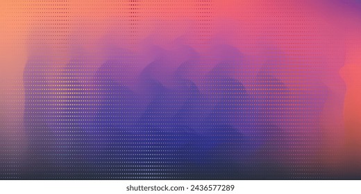Plantilla de diseño de banner de semitonos de color naranja de líneas de velocidad abstractas. Ilustración vectorial.