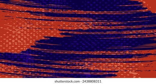 Abstract speed lines style orange color halftone banner design template. Vector illustration. eps 10