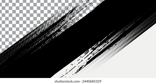 Abstrakte Geschwindigkeit Linien Stil Orange Farbe Halbton Banner Design-Vorlage. Vektorgrafik.	EPS10