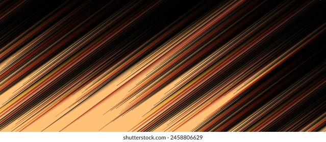 Abstract speed lines style orange color halftone banner design template. eps10