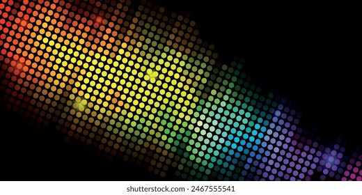 Abstract speed lines style orange color halftone banner design template