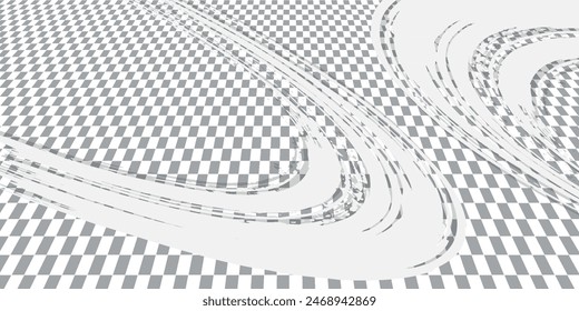 Plantilla de diseño de Anuncio de semitonos de color naranja de líneas de velocidad Abstractas. Ilustración vectorial	
