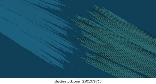 Abstract speed lines style orange color halftone banner design template. Vector illustration.