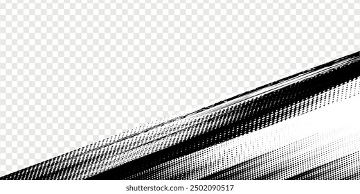 Abstract speed lines style orange color halftone banner design template. Vector illustration..eps10	