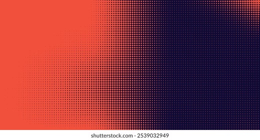 Abstract speed lines style orange color halftone banner design template. Vector illustration	
