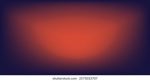 Abstract speed lines style orange color halftone banner design template. Vector illustration	