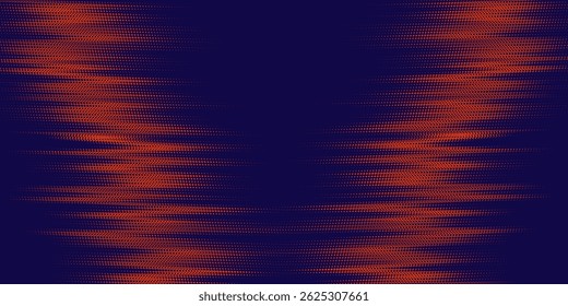 Abstract speed lines style orange color halftone banner design template. Vector illustration. modern