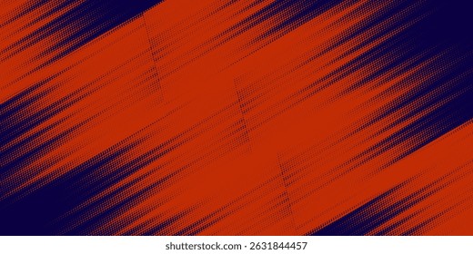 Abstrato estilo de linhas de velocidade cor laranja modelo de design de banner de meio-tom. azul marinho grunge moderno ilustração Vetor. eps 10