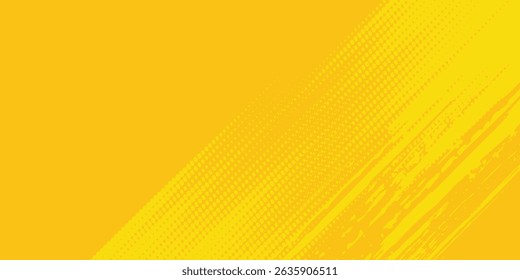Abstract speed lines style orange color halftone banner design template modern grunge