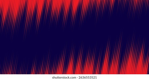 Abstract speed lines style orange color halftone banner design template. Vector illustration.