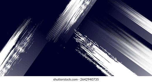 Líneas de velocidad Abstractas estilo Plantilla de diseño de Anuncio semitono de color naranja. Ilustración vectorial.
