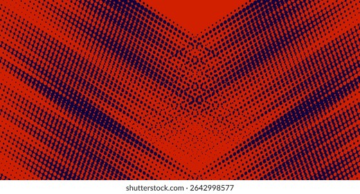 Líneas de velocidad Abstractas estilo Plantilla de diseño de Anuncio semitono de color naranja. Ilustración vectorial.
