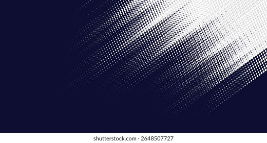 Abstract speed lines style orange color halftone banner design template. Vector illustration.