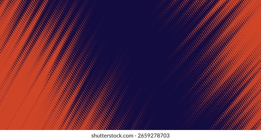 Modelo de design de banner de meio-tom de cor laranja estilo de linhas de velocidade abstratas. Ilustração vetorial.art