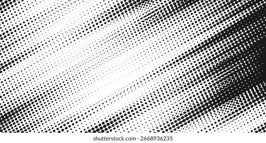 Abstract speed lines style orange color halftone banner design template. Vector illustration