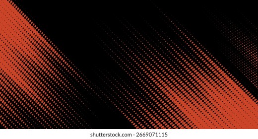 Abstract speed lines style orange color halftone banner design template. Vector illustration modern,eps 10.