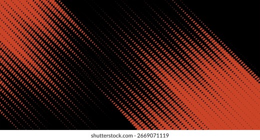 Abstract speed lines style orange color halftone banner design template. Vector illustration modern,eps 10.