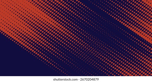 Modelo de design de banner de meio-tom de cor laranja estilo de linhas de velocidade abstratas. padrão de vetor plano de fundo ilustração