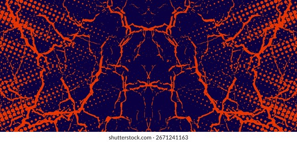 Abstract speed lines style orange color halftone banner design template. Vector illustration, modern.