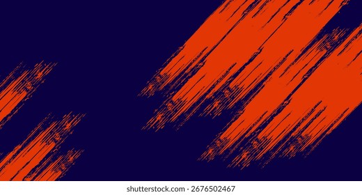 Líneas de velocidad Abstractas estilo Plantilla de diseño de Anuncio semitono de color naranja. Ilustración vectorial.