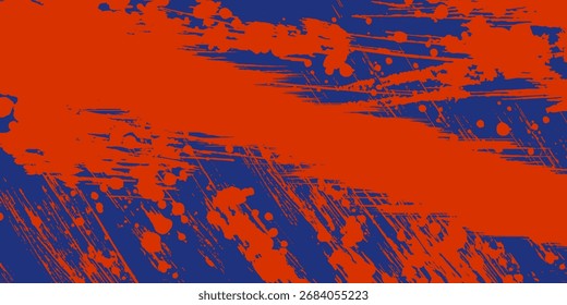 Abstract speed lines style orange color halftone banner design template. Vector illustration.