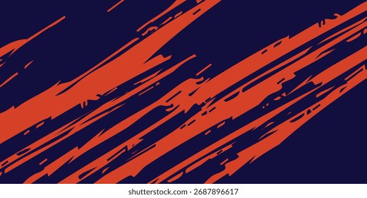 Estilo de líneas de velocidad Abstractas Plantilla de diseño de Anuncio de semitono de color naranja. Vector EPS10