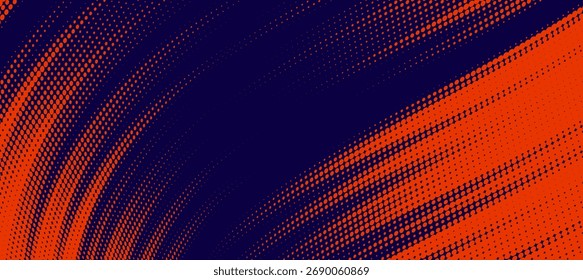 Líneas de velocidad Abstractas estilo Plantilla de diseño de Anuncio de semitono de color naranja, Eps 10.