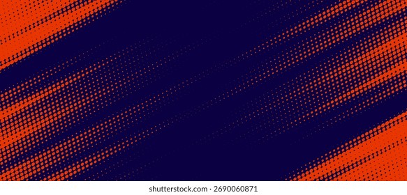Líneas de velocidad Abstractas estilo Plantilla de diseño de Anuncio de semitono de color naranja, Eps 10.