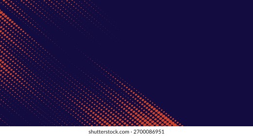 Modelo de design de banner de meio-tom de cor laranja estilo de linhas de velocidade abstratas. padrão de textura vetorial eps10